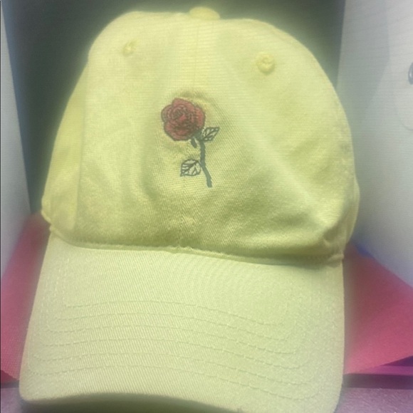 Disney Yellow Rose Embroidered Hat - Picture 1 of 1